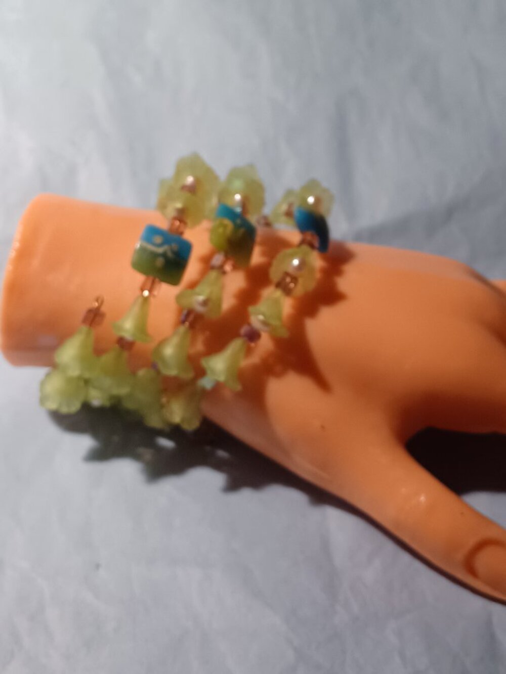 Springtime Fresh Memory Wire Bracelet